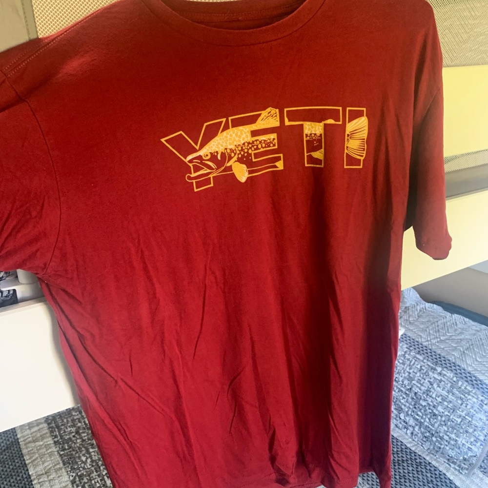 YETI Red brown trout T-Shirt